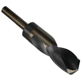 1-1/8" Reduced Shank Drill Bit - Black & Gold - 3-Flat 1/2" Shank