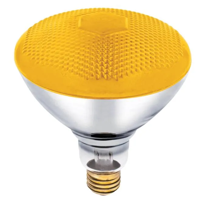 100 Watt BR38 Incandescent Bug Yellow Flood E26 (Medium) Base, Box