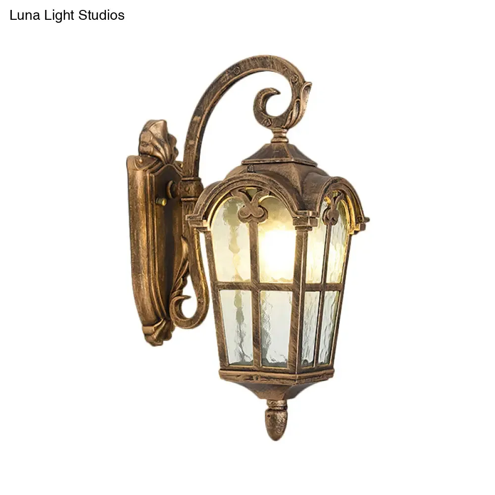 10"/14" 1-Light Water Glass Wall Lamp Farmhouse Black/Brass Lantern with Curvy Arm - Doorway Wall Lighting"
(The length of the title has been reduced while maintaining the important keywords for SEO.)