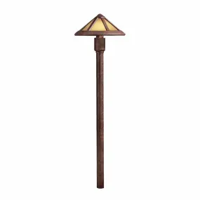 12V Mica Mission Landscape Path Light Textured Tannery Bronze