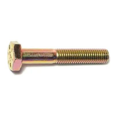 1/4"-28 x 1-1/2" Zinc Plated Grade 8 Steel Fine Thread Hex Cap Screws