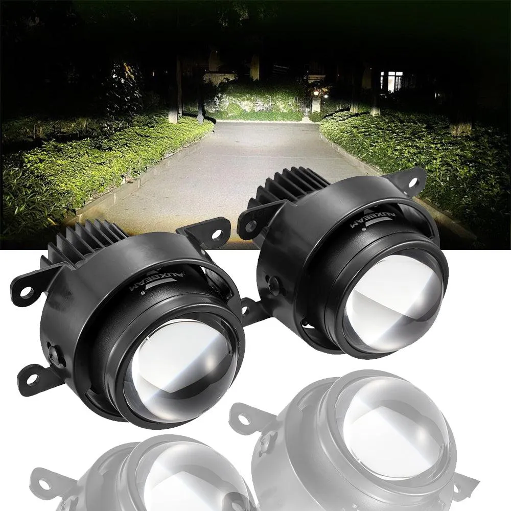 2.5 Inch 80W Bi-LED Projector Lens Fog Light 6000K HD Lens For Toyota/Honda | 2 PCS/Set