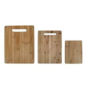 3 Piece Bamboo Cutting Board Set