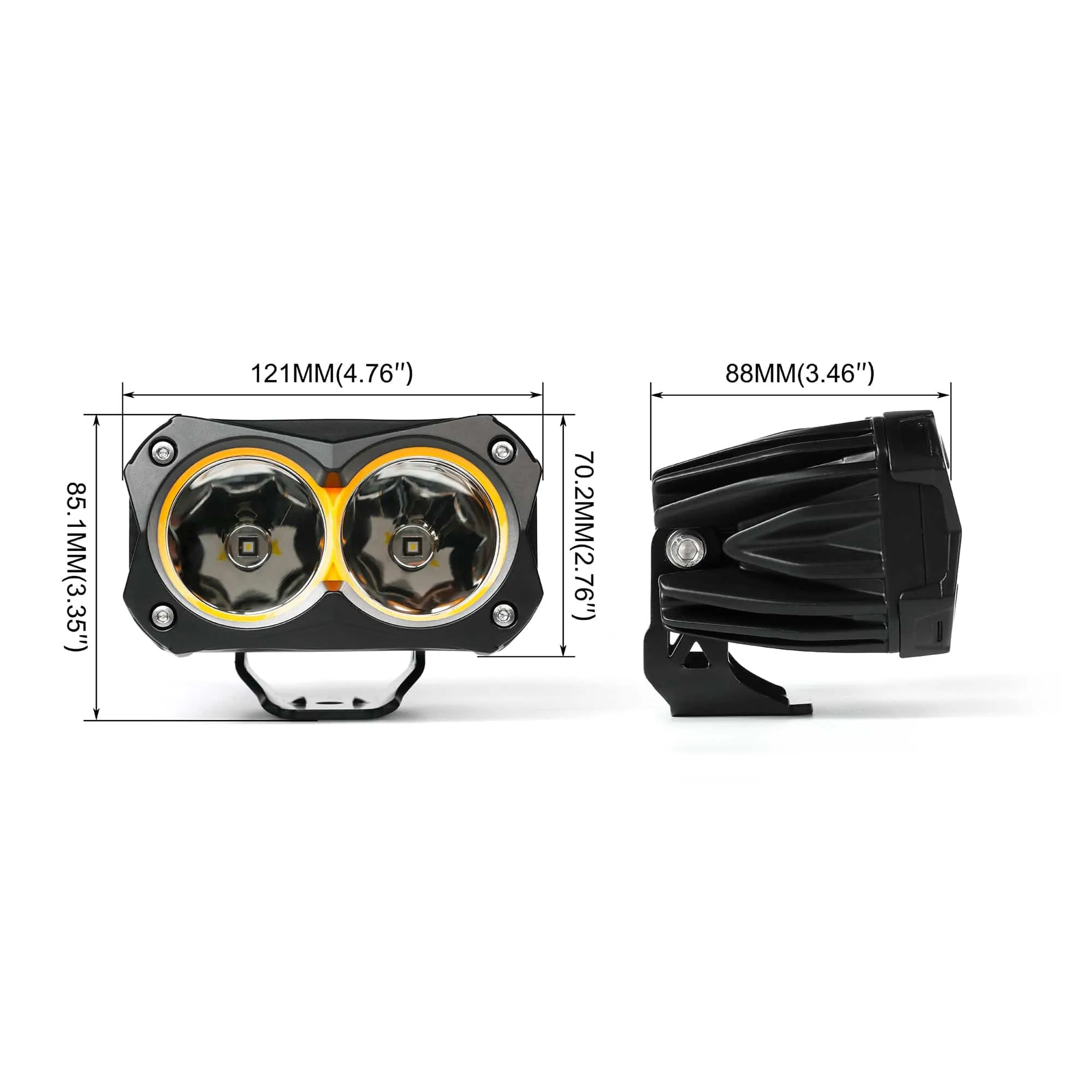 30W Spot | LED Work Light | Rockarmor | Wiring Harness Included