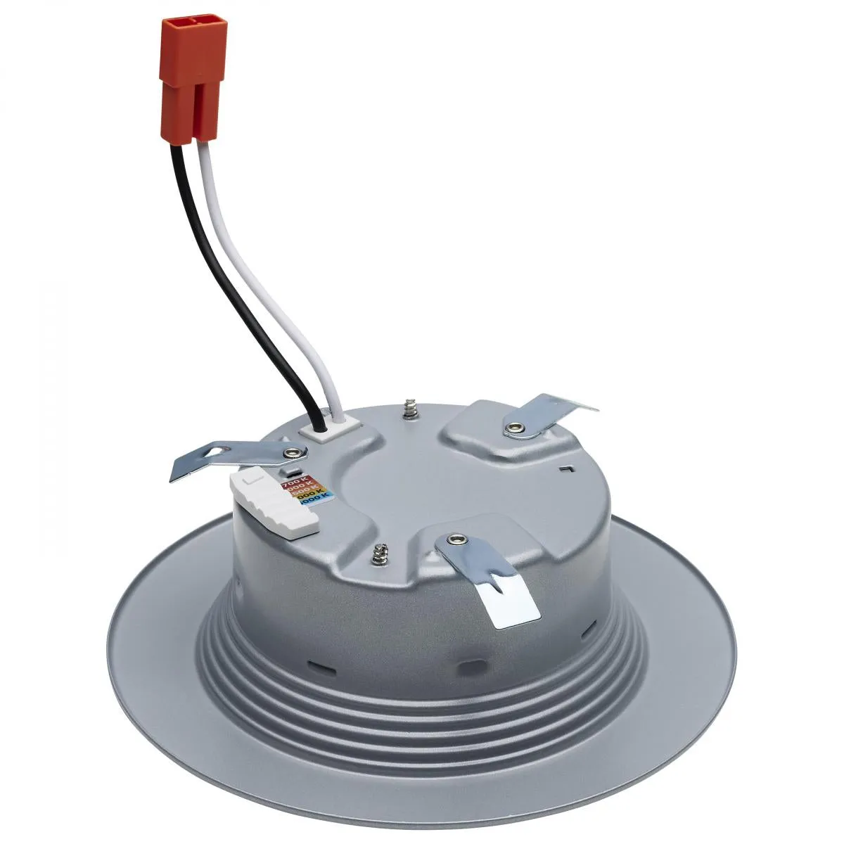 4 inch Retrofit LED Can Light, 7 Watts, 600 Lm, Selectable 2700K to 5000K, Nickel Baffle Trim