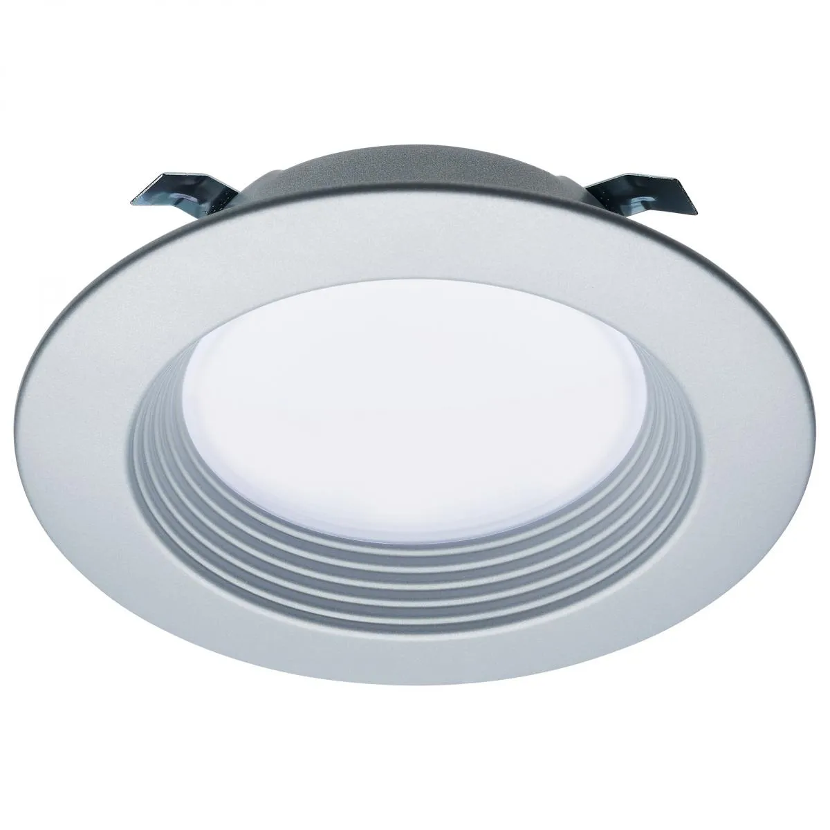 4 inch Retrofit LED Can Light, 7 Watts, 600 Lm, Selectable 2700K to 5000K, Nickel Baffle Trim