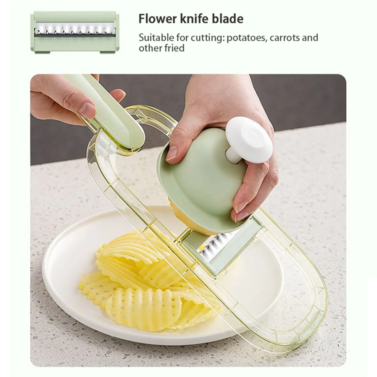 6-in-1 Stainless Steel Fruit Vegetable Slicer Set