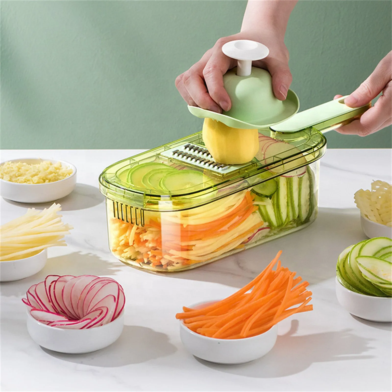 6-in-1 Stainless Steel Fruit Vegetable Slicer Set