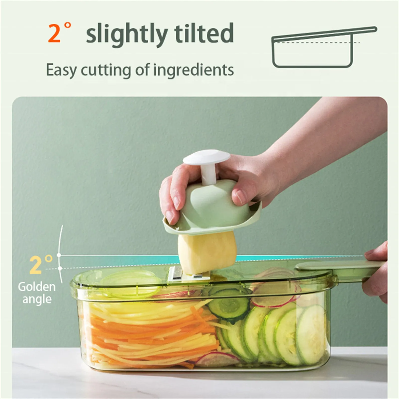 6-in-1 Stainless Steel Fruit Vegetable Slicer Set