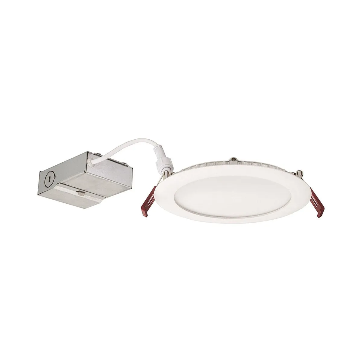 6" Wafer Ultra-Thin LED Recessed Light, 14 Watts, 1200 Lumens, 30K|40K|50K, White Finish