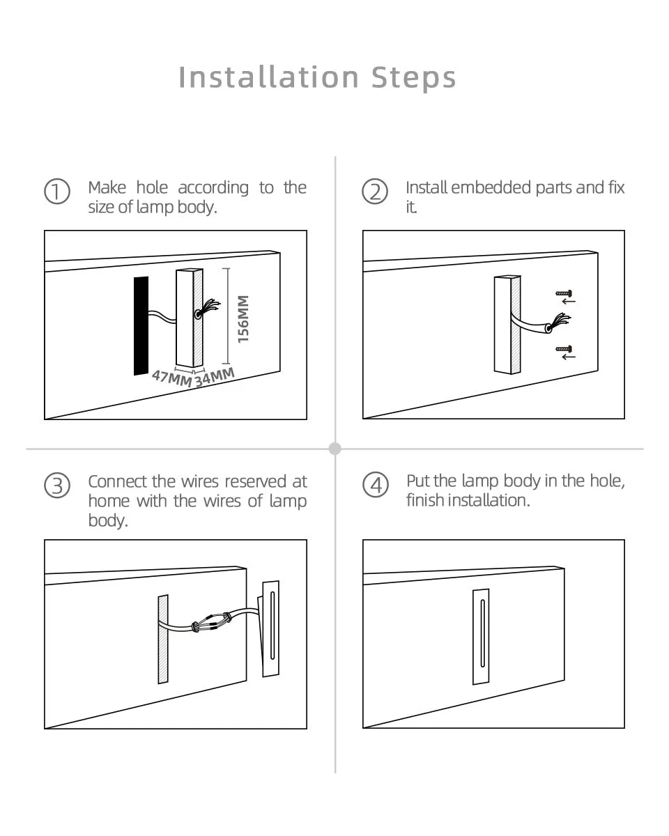 AiS Oune - outdoor/indoor 3W LED Step Light IP65 Waterproof Stair Light