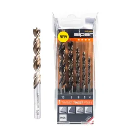 Alpen | Drill Bit Twist Wood Set PTM5-5 4, 5, 6, 8, 10.0mm