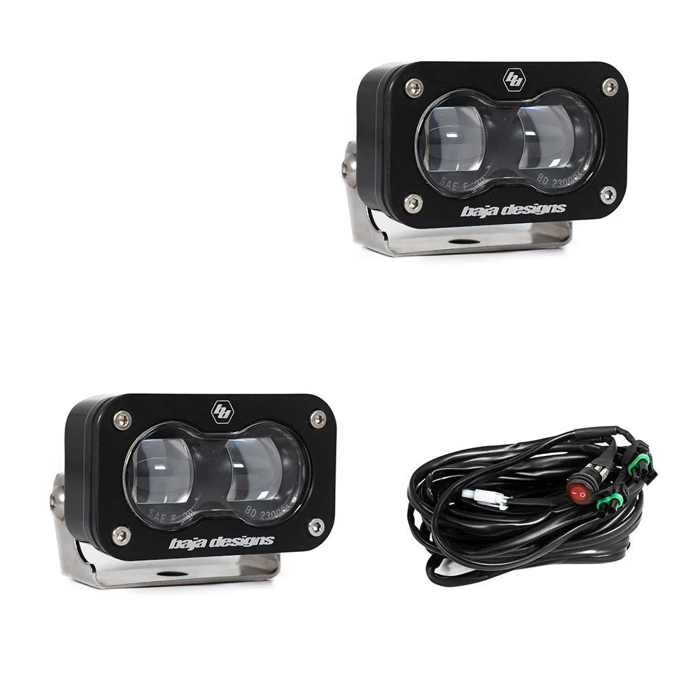 Baja Designs S2 SAE LED Auxiliary Light Pod Pair - Universal