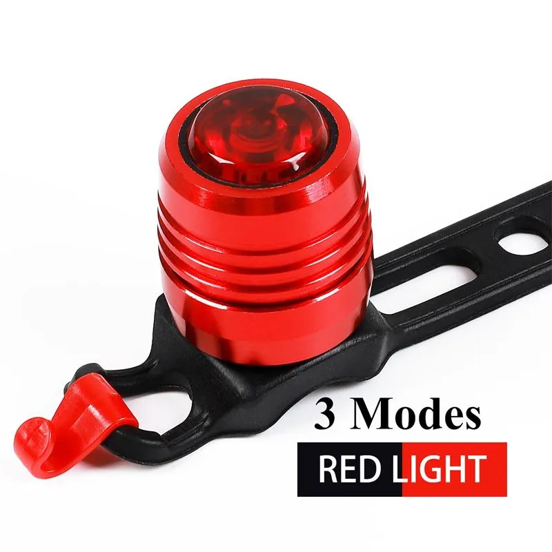 Bicycle Rear Light USB Rechargeable LED Tail Light Bike Accessories 6 Mode Cycling Safety Helmet Bag Lamp