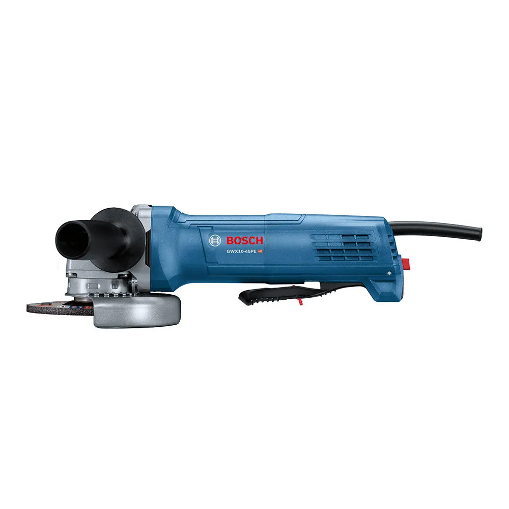 Bosch GWX10-45PE 4-1/2" 10A X-Lock Ergonomic Angle Grinder with Paddle Switch