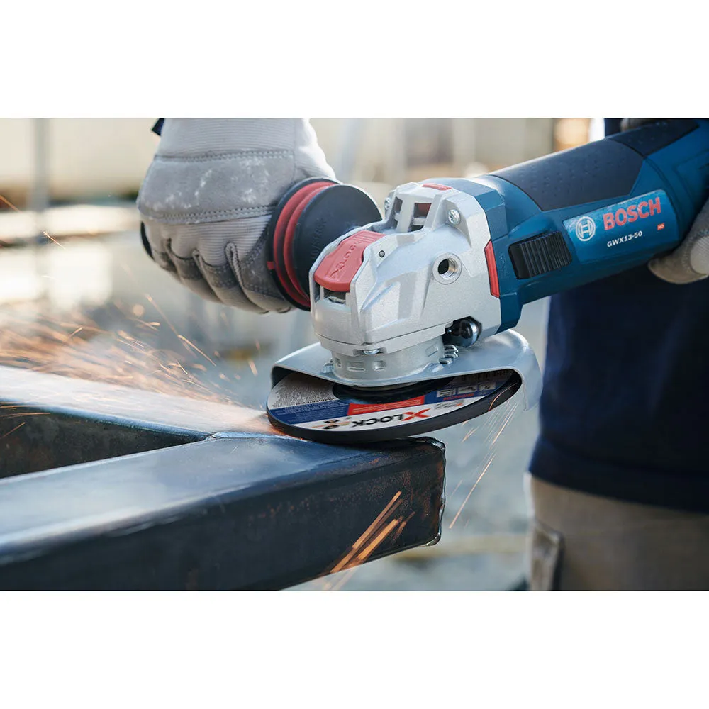 Bosch GWX10-45PE 4-1/2" 10A X-Lock Ergonomic Angle Grinder with Paddle Switch