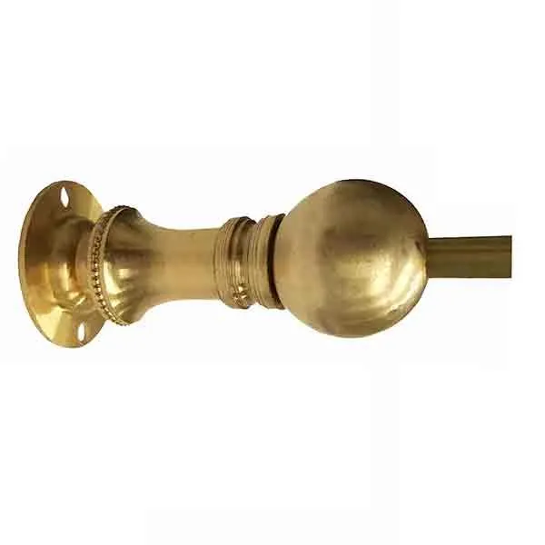 Brass Gallery Rail - Wall Mount Posts