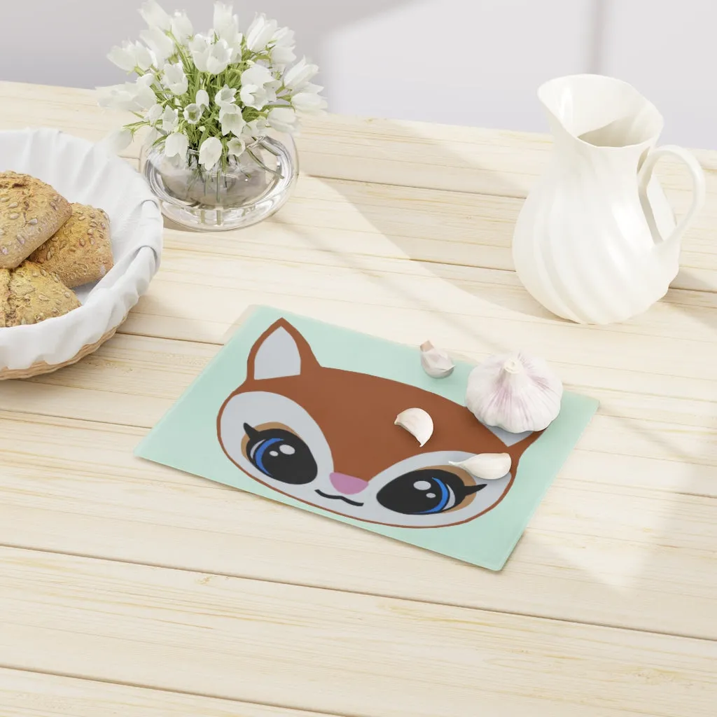 Brown Deer Head Cutting Board