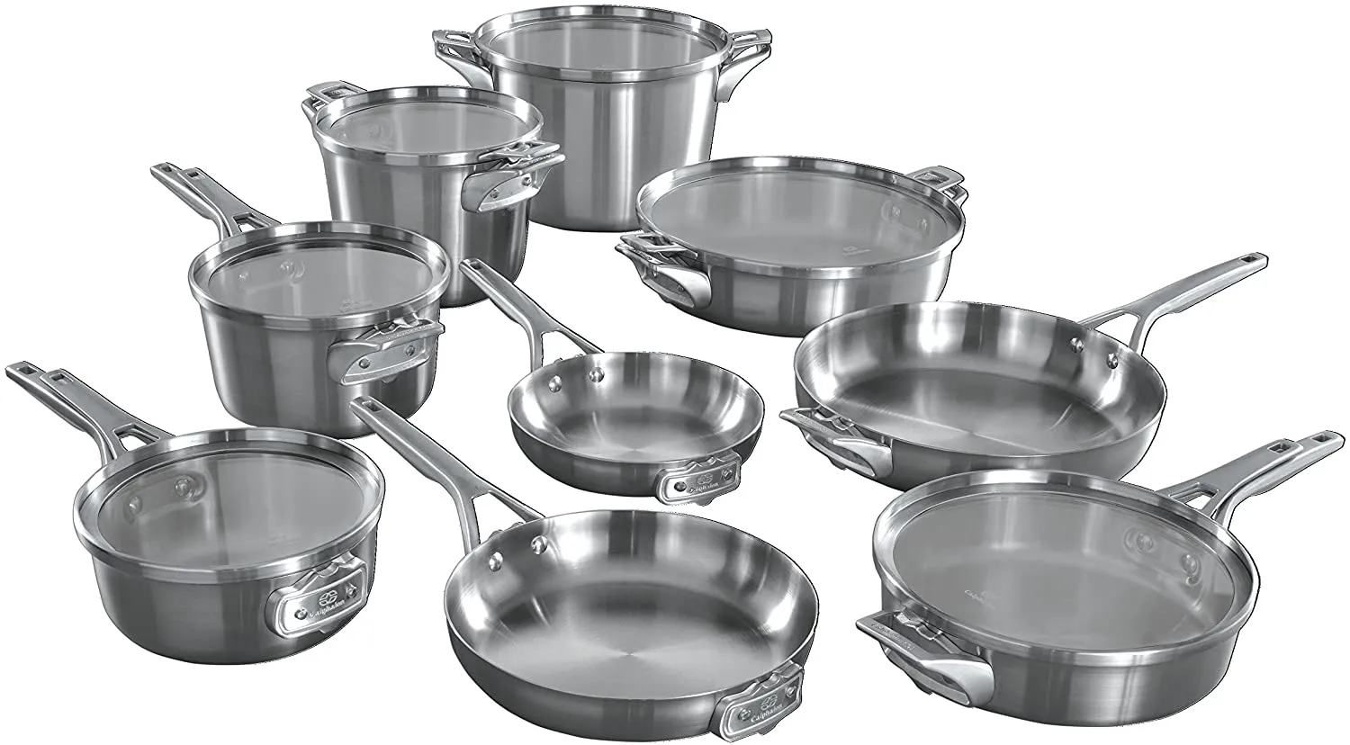 Calphalon Premier Space Saving Stainless Steel 15 Piece Set 2010639