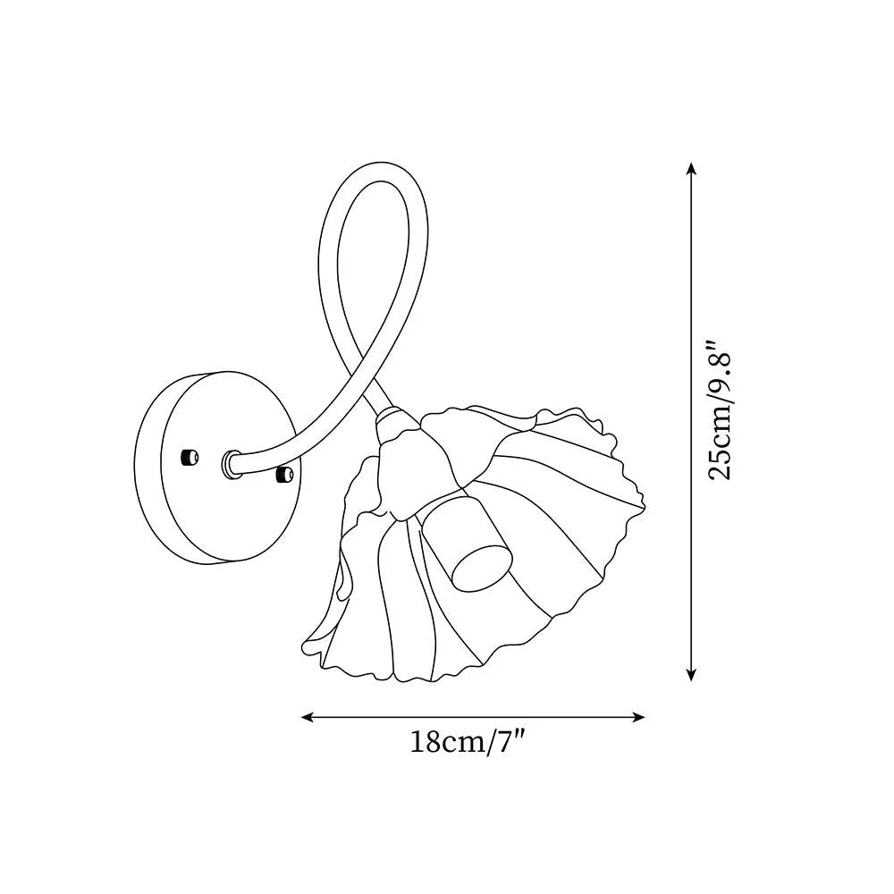 Century Lotus Leaf Plug In Wall Lmap