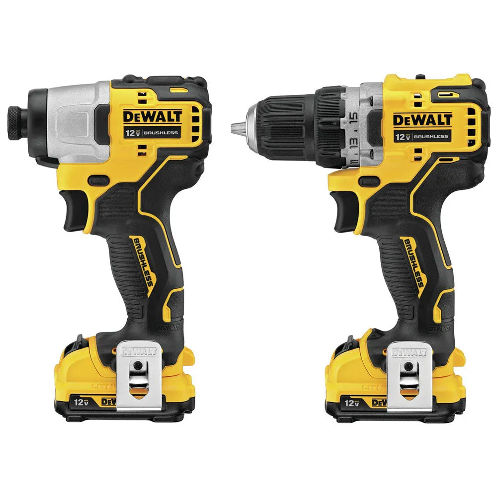 DeWalt DCK221F2 XTREME 12V MAX Brushless Cordless Drill & Impact Driver Kit