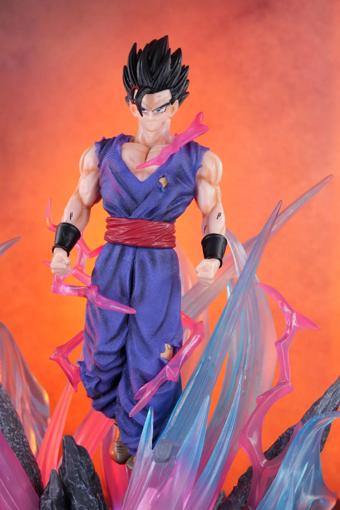 Dragon Ball Z | Ulimate Gohan Anime Action Figure | 3 Heads And Lights |43 Cms |