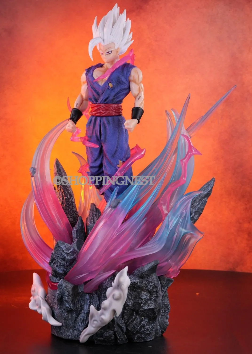 Dragon Ball Z | Ulimate Gohan Anime Action Figure | 3 Heads And Lights |43 Cms |