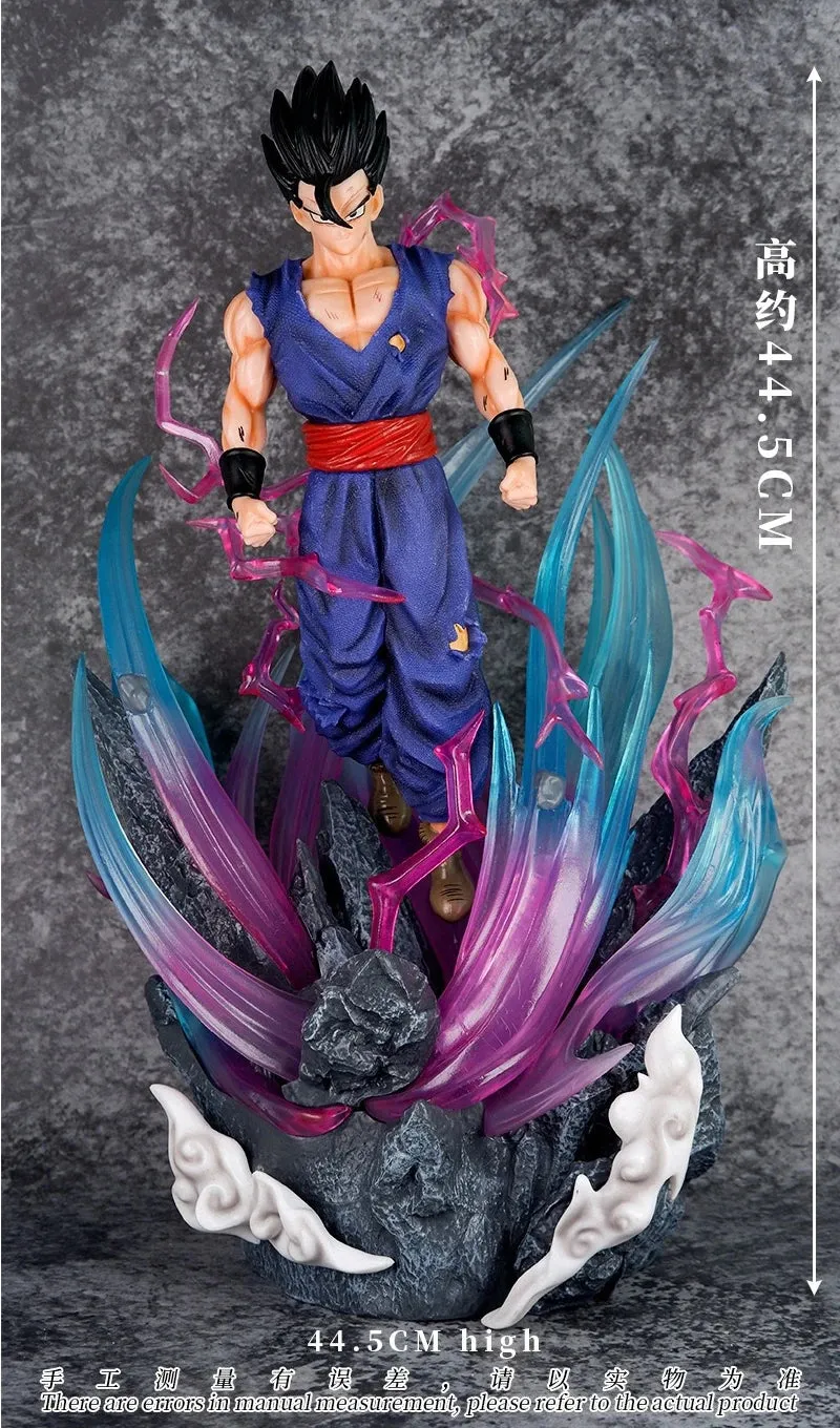 Dragon Ball Z | Ulimate Gohan Anime Action Figure | 3 Heads And Lights |43 Cms |