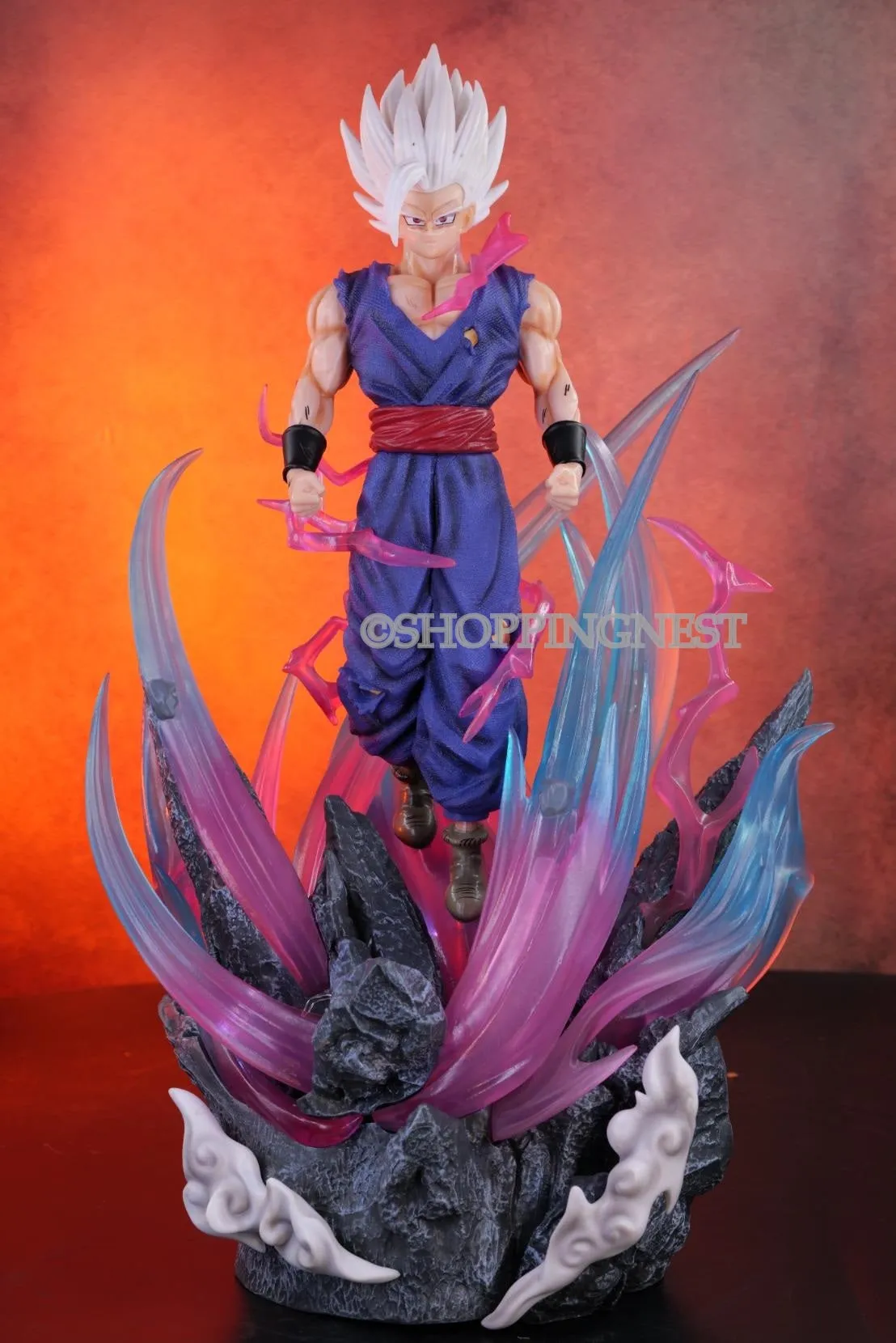 Dragon Ball Z | Ulimate Gohan Anime Action Figure | 3 Heads And Lights |43 Cms |