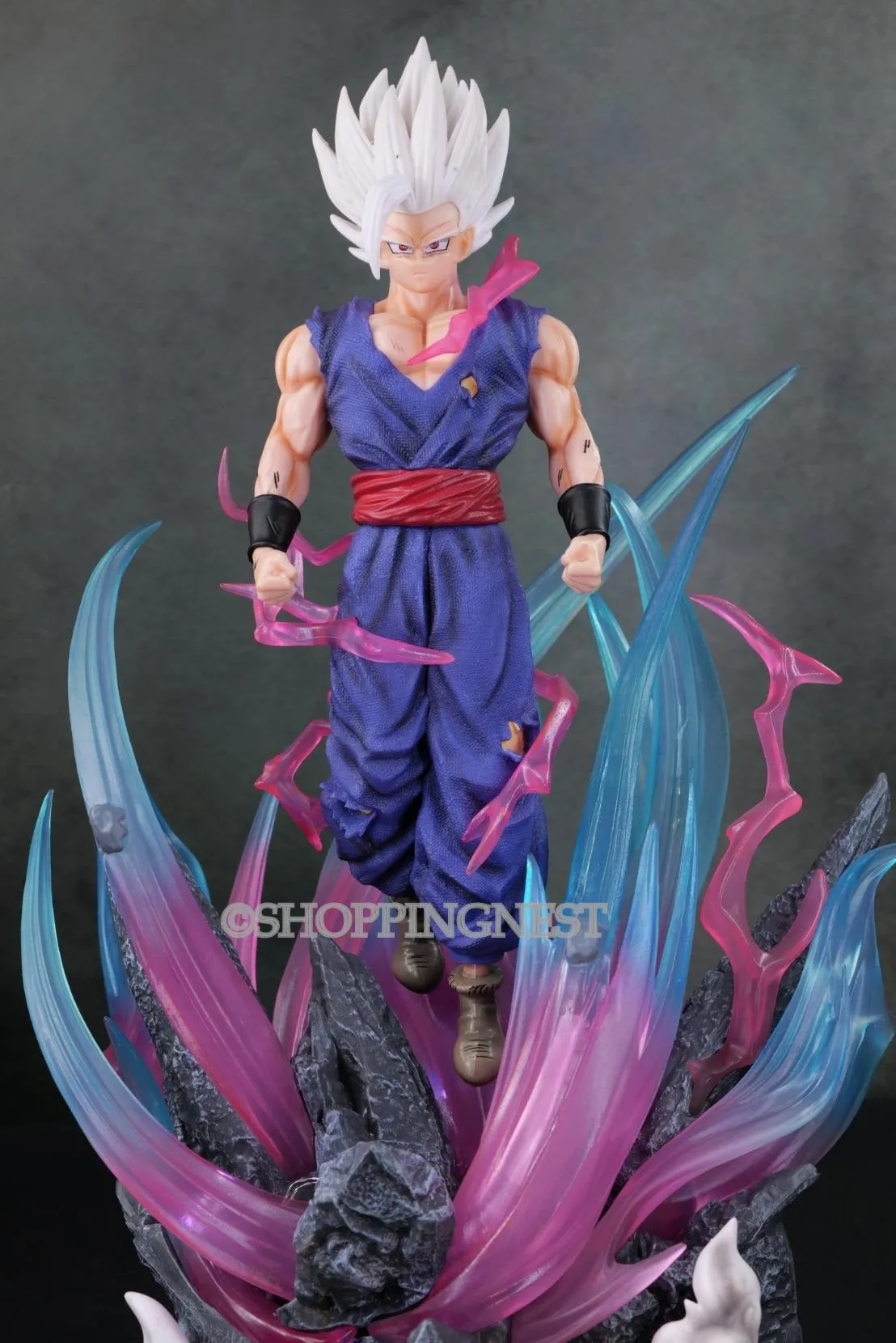 Dragon Ball Z | Ulimate Gohan Anime Action Figure | 3 Heads And Lights |43 Cms |