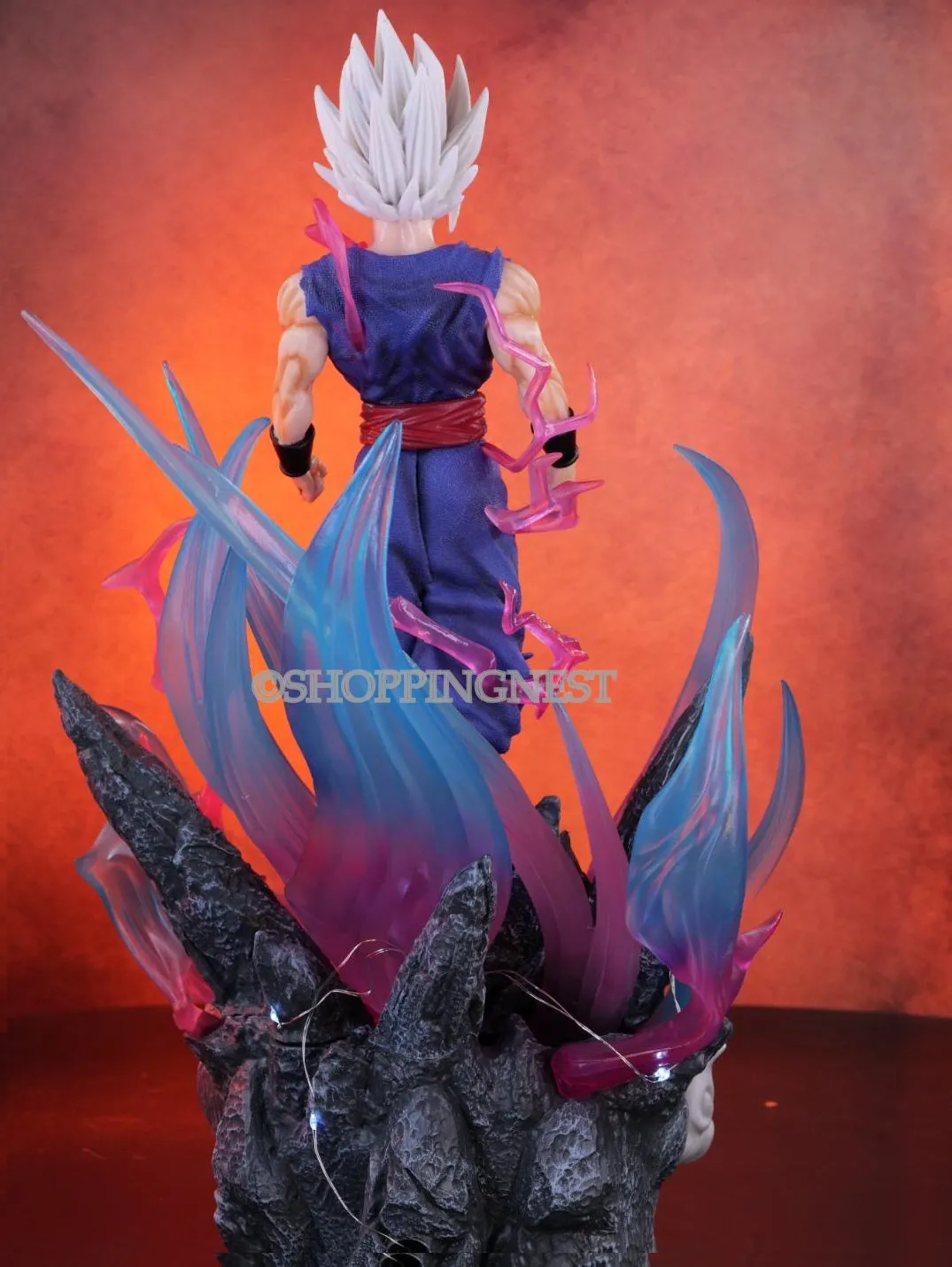 Dragon Ball Z | Ulimate Gohan Anime Action Figure | 3 Heads And Lights |43 Cms |