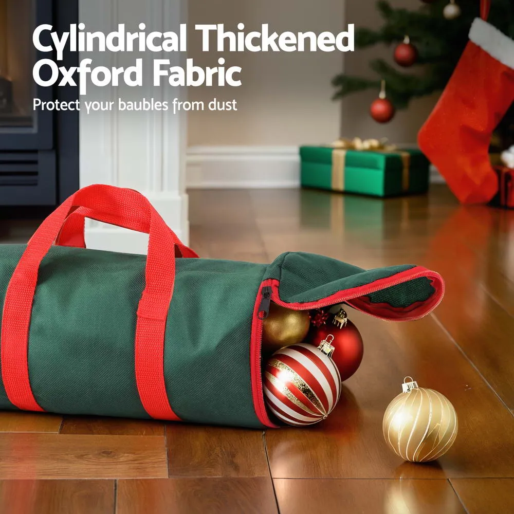 Durable Oxford Xmas Baubles Storage Bag, Dual Zipper - Jingle Jollys