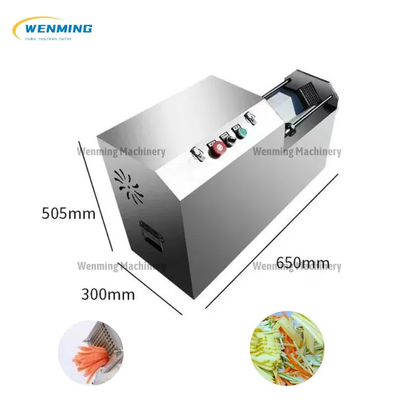 Electric Daikon Shredder Vegetable Strip Cutting Machine