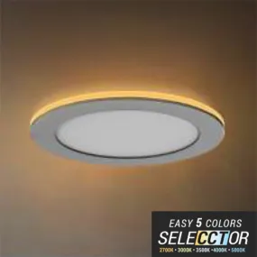 Elite RL675-NL-CCT 6" Round Night Light LED Slim Downlight, CCT Selectable