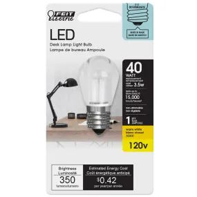 Feit S11 E17 (Intermediate) LED Bulb Warm White 40 Watt Equivalence 1 pk