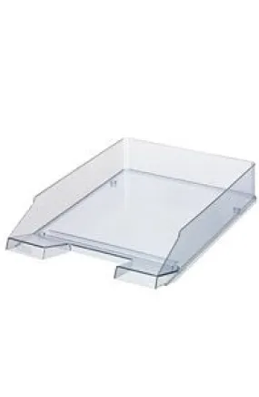 File Tray Polished - Grey Translucent