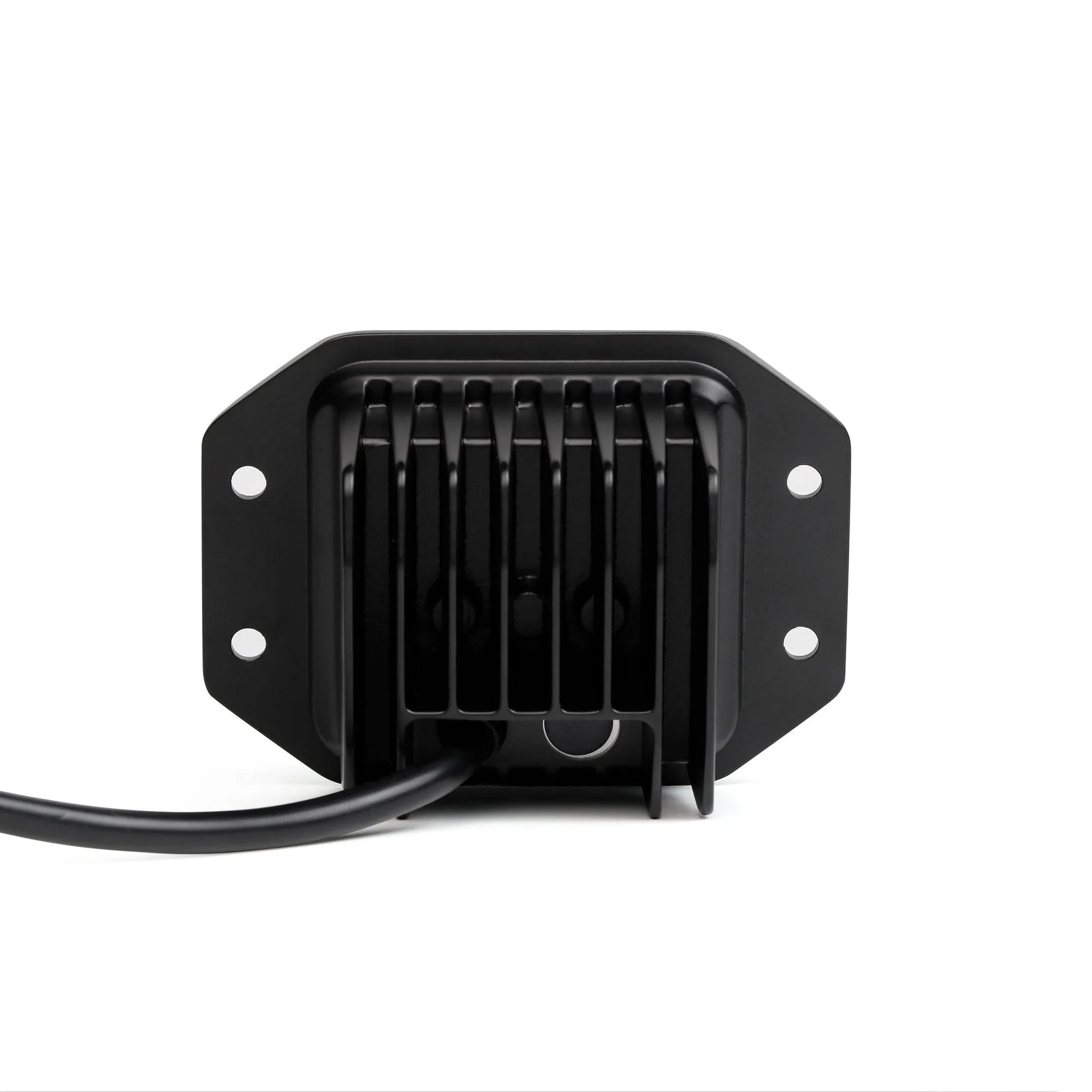 Flush Mount 20W Work Light | Flood | Rockarmor | Wiring Harness Included