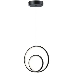 Gabriel LED Pendant in Matte Black