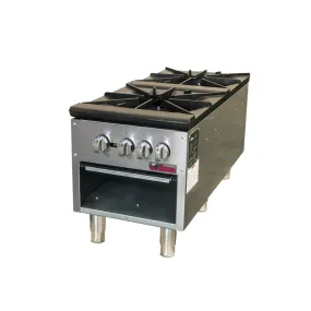 Ikon ISP-18-2 Gas 2-Burner Stock Pot Range - 160,000 BTU