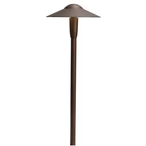 Kichler - 15810AZT27R -LED 2700K Dome Path Light, Textured Architectural Bronze