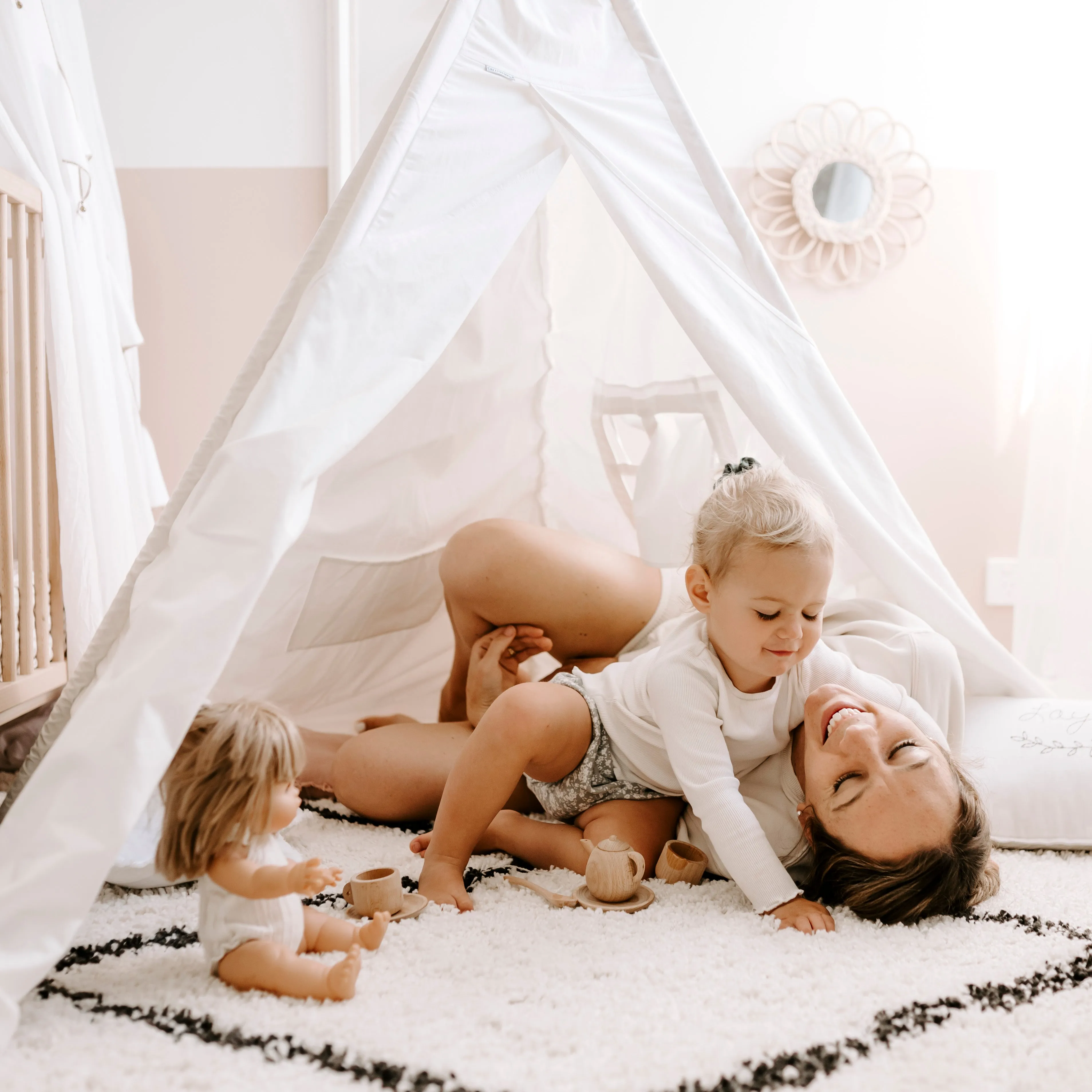 Kids Teepee Tent | White