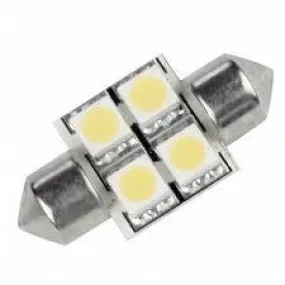 LED Bulb, Festoon, 31mm, 4 LED, 10-30Vdc Replacement Bulbs