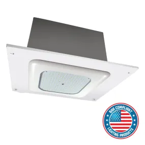 LED Gas Station Canopy Light, 13980 Lumens, 93 Watts, 5000K, 120-277V, Recessed Superkit