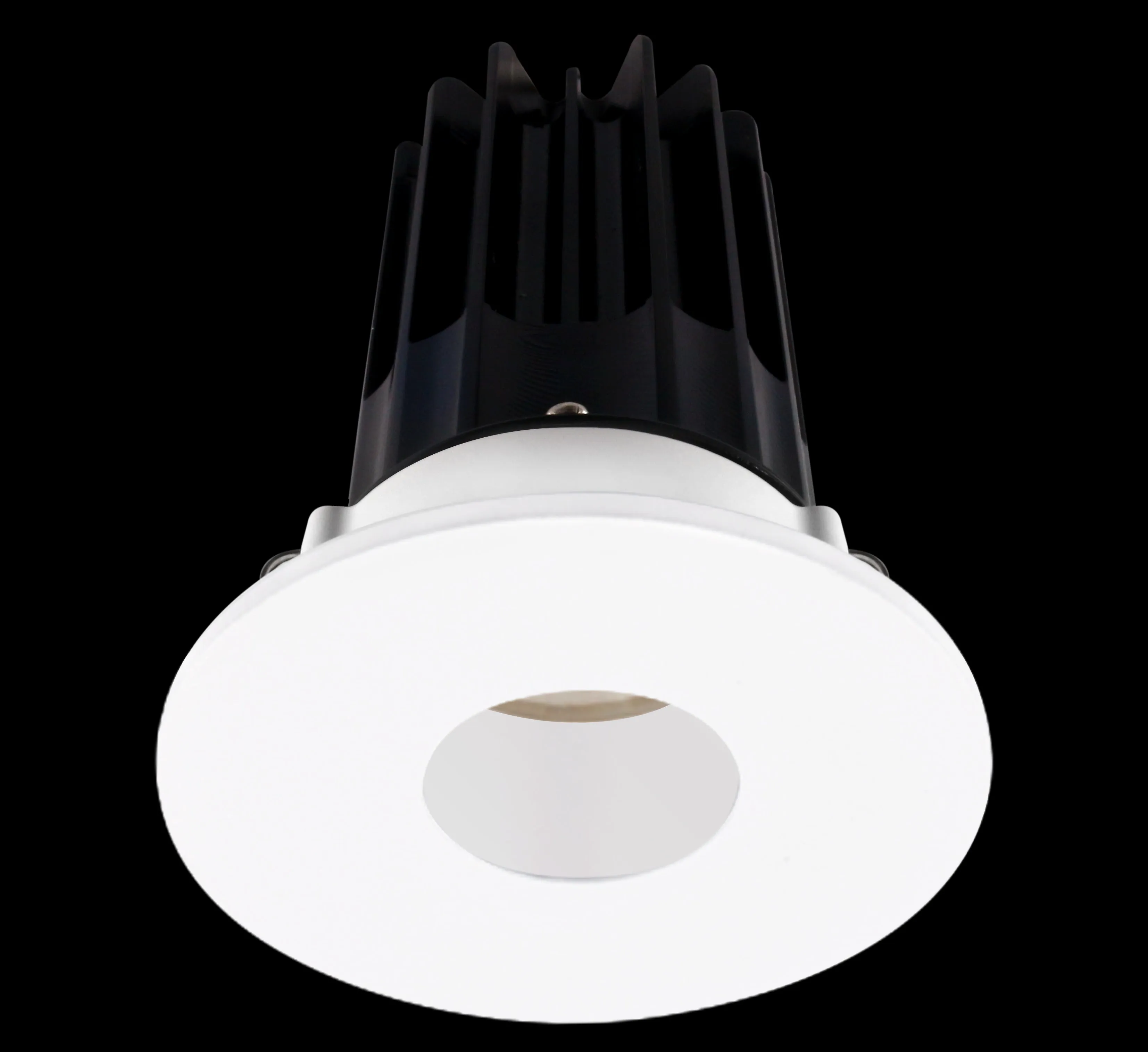 Lotus LED-2-S15W-5CCT-2RRWH-2RPH-24D 2 Inch Round Recessed LED 15 Watt Designer Series - 5CCT Selectable - 1000 Lumen - 24 Degree Beam Spread - White Reflector - Pinhole Trim