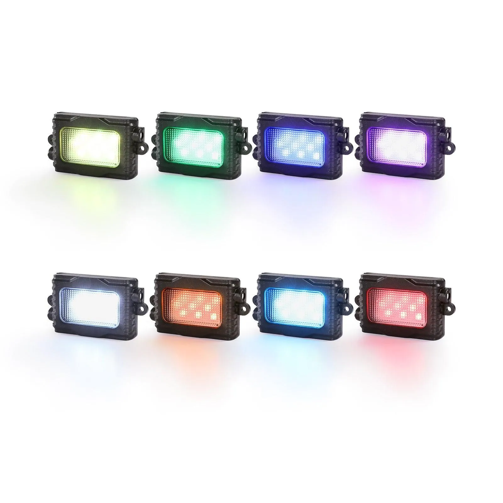 Magic Dream Color RGB LED Rock Lights Kit with Bluetooth APP Control, Multicolor Chasing Neon Underglow Lights