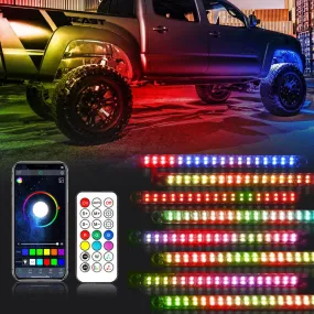 Magic Dream Color RGB Underglow Lights LED Strip Lights Kit with Bluetooth APP & Wireless Remote Control with Brake Light Function