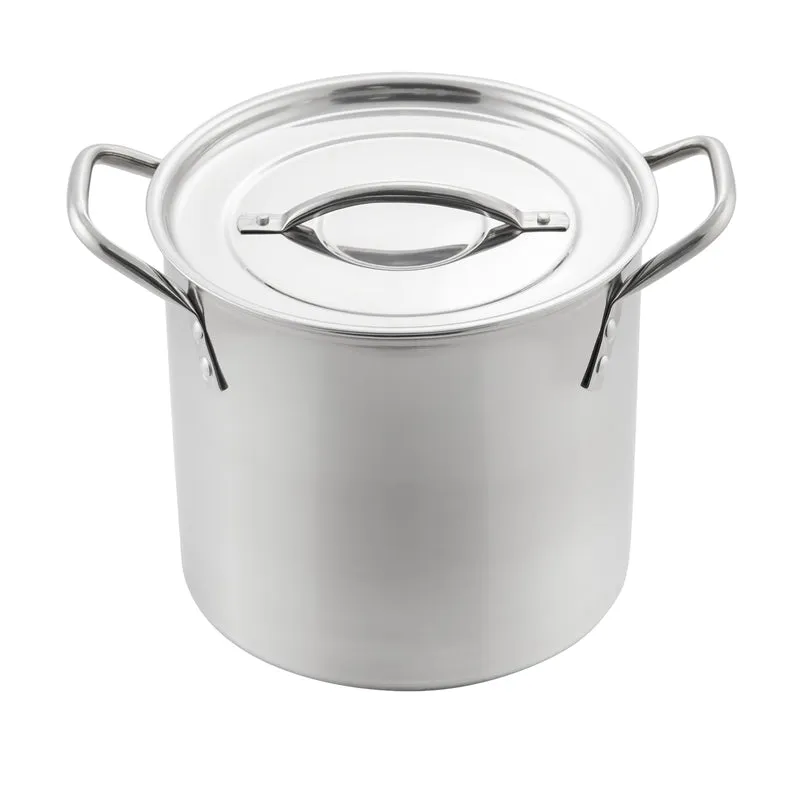 McSunley Stainless Steel Stock Pot 11 in. 16 qt Silver