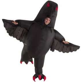 Menacing 6Ft Evil Crow Inflatable For Halloween Decorations