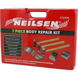 Neilsen CT2310 7pc Repair of Car Bodywork Tools and Hammers Forming