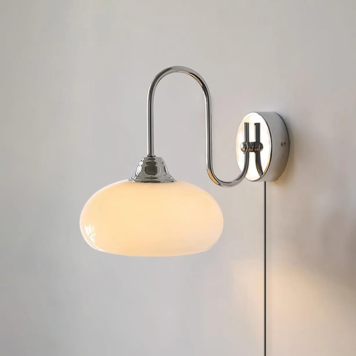 Nova Brass Plug In Wall Light